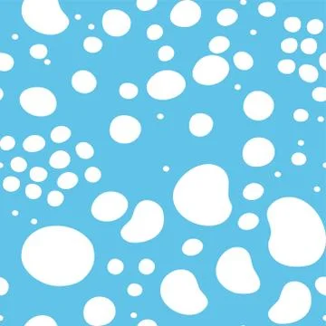 White Hand-painted polka dot pattern variation イラスト素材