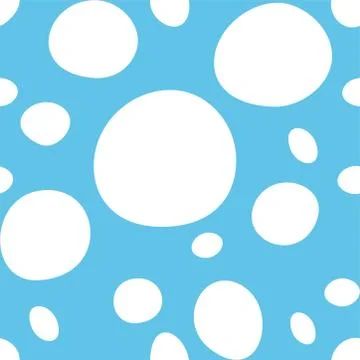 White Hand-painted polka dot pattern variation イラスト素材