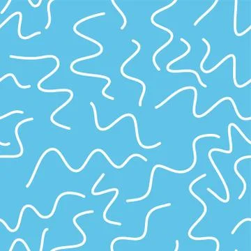 White Hand painted simple line pattern variation Stock Illustration
