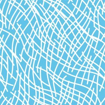 White Hand painted simple line pattern variation Stock Illustration