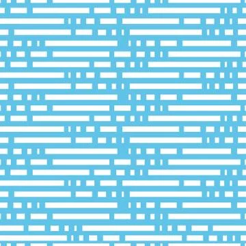 White Hand painted simple rectangular pattern variation Illustrazione stock