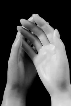 White hands Stock Photos