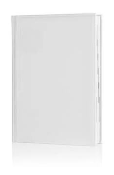 White hardcover notepad Stock Photos