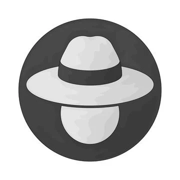 White Hat Badge illustration Stock-Illustration