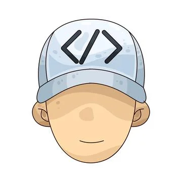 White Hat illustration Stock-Illustration