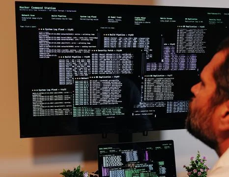 White Hat Security Analyst Penetration Test Foto stock