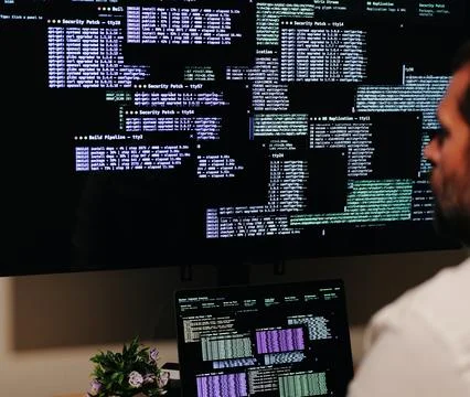 White Hat Security Analyst Penetration Test Foto stock