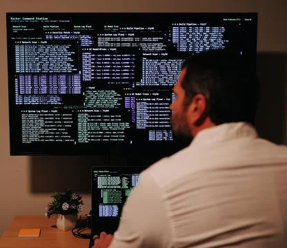 White Hat Security Analyst Penetration Test Foto stock