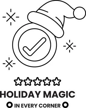 A white hat with a star on it and a check mark Illustrazione stock