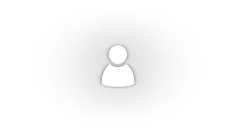 White head icon with shadow isolated on white background. Stock Footage 207342620