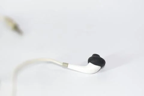 White Headphone. Stock Photos