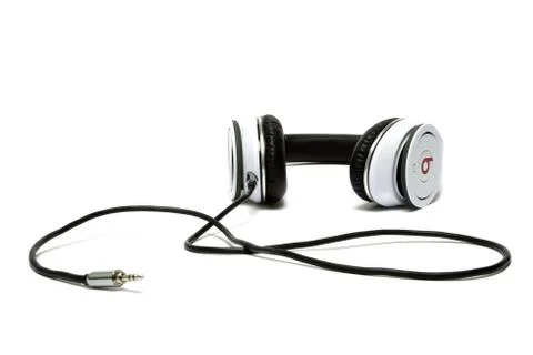 White headphones Stock Photos