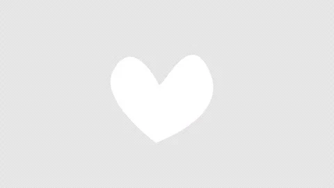 White Heart Beat Pulse Animation Minimalist Love Symbol Graphic Overlay 스톡 동영상 346486565