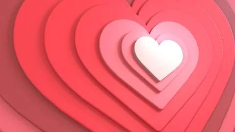 White Heart icon with multiple shapes Stock Illustration