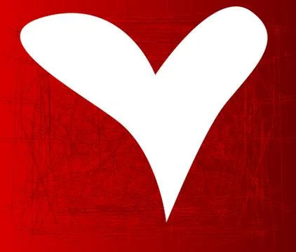 White heart Stock Illustration