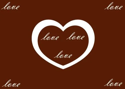 White heart Stock Illustration