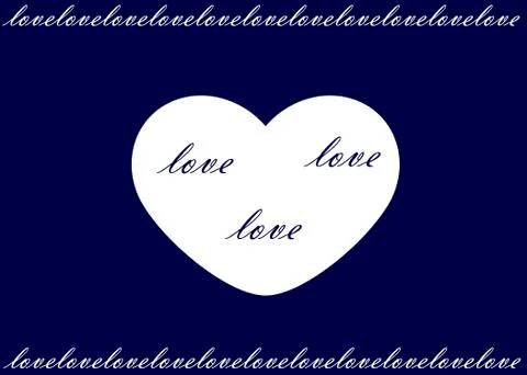 White heart Stock Illustration