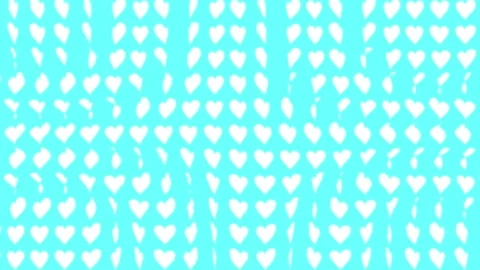 White Heart shape Moving wave animation motion graphics Video stock 160445916