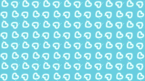 White hearts background Video stock 99986936