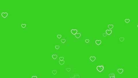 White hearts falling on green screen animation 스톡 동영상 337363537
