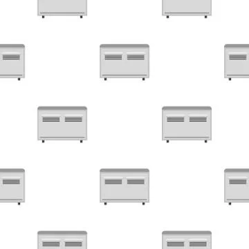 White heating convector pattern seamless Illustrazione stock
