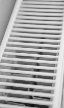 White heating radiator Stock Photos