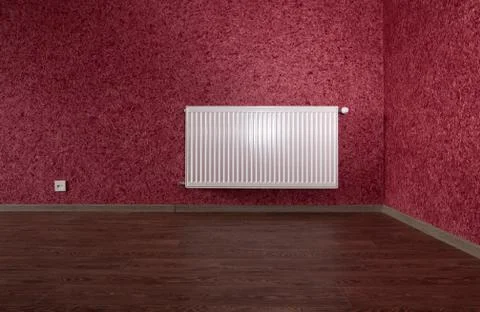 White heating radiator Stock Photos