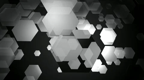 White hexa motion Video stock 52810116