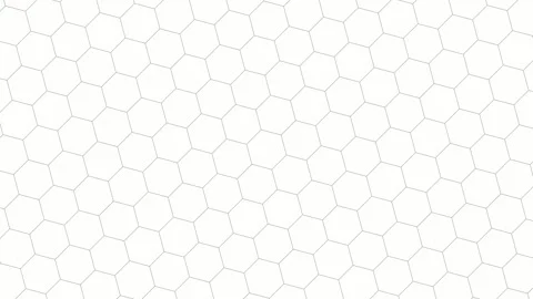 White hexagon animated background. 스톡 동영상 294689357