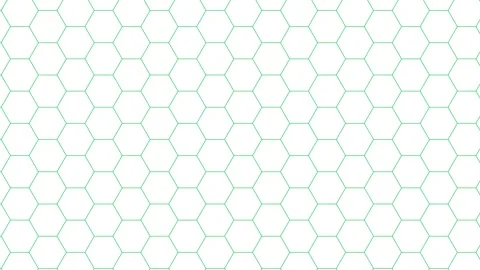 White hexagon animated background. Stock Footage 294689417