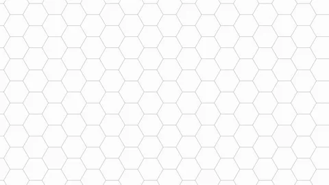 White hexagon animated background. Stock Footage 294689514