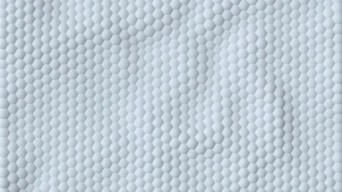 White hexagon background pattern seamless loop 3D render animation Stock Footage 169461653