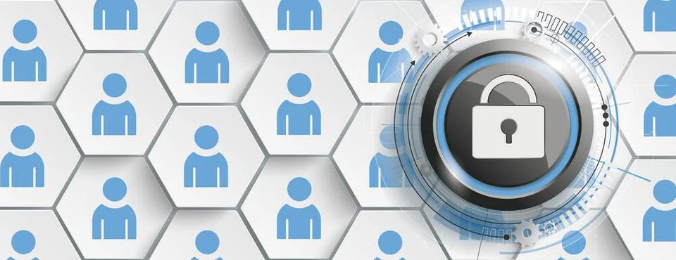 White Hexagon Humans Security Structure Background Header Hexagon structur... 스톡 사진