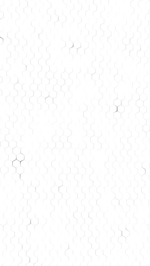 White hexagon pattern background with soft grey honeycomb lines, clean empty Stock Footage 334128822
