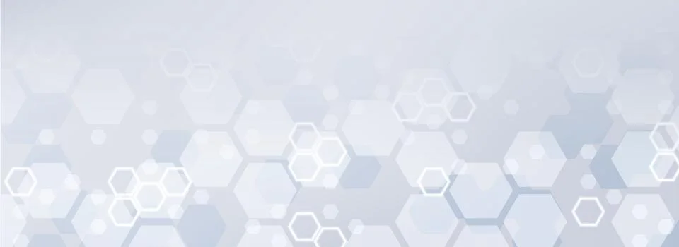 White hexagon pattern with honeycomb texture Stock Illustration