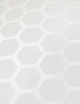 White hexagon pattern wallpaper background Stock Photos