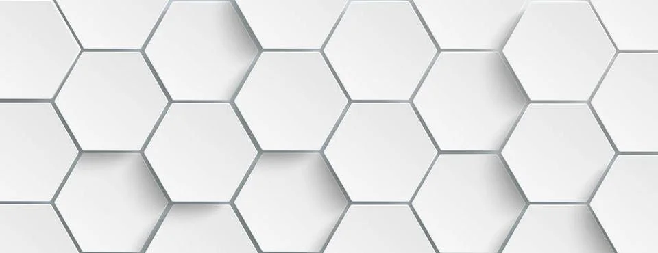 White Hexagon Structure Background Header Hexagon structure on the gray ba... Stock-Fotos