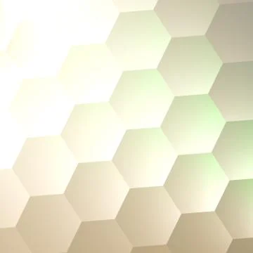 White Hexagon Wall Background. Simple Blank Copy Space. Lots of Hexagons. Stock Illustration