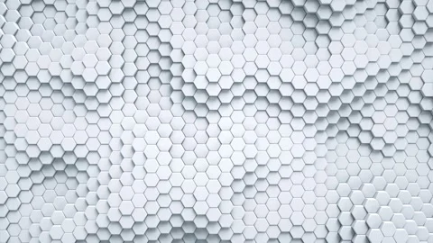 White hexagonal Stock Footage 151649983