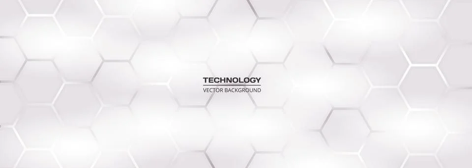 White hexagonal grid abstract background offers clean minimal tech aesthetic Stockillustratie