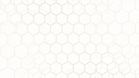 White hexagonal pattern looping animation. Stock Footage 286411430