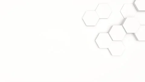 White hexagonal pattern surface future bg seamless looped animation Stock Footage 342502526