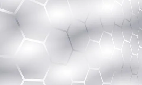 White hexagonal technology vector abstract background. Stock-Illustration