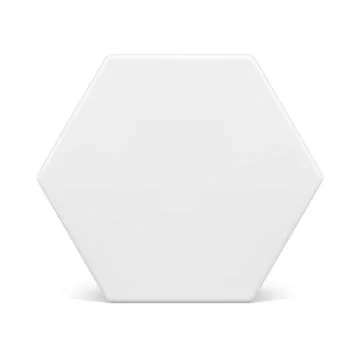 White hexagonal vertical honeycomb geometric angular wall construction bloc.. Ilustración de archivo