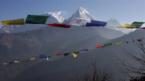 White high mountains in Asia Video stock 67647366