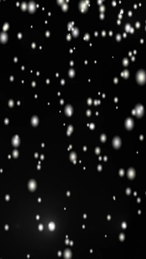 White highlights like snowflakes falling on a black background. Stock Footage 267582995