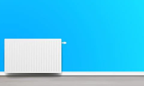White Home Radiator Stock Illustration