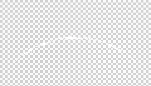 White horizontal abstract cloud formation as transparent PNG Stock Illustration