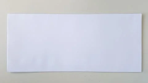 White Horizontal Letter Mail Envelope Stock Photos