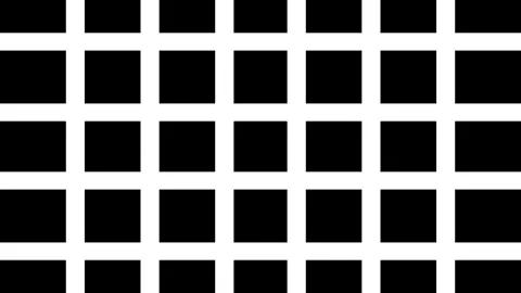 White horizontal lines flicker against a black motion graphic Stock Footage 340538010